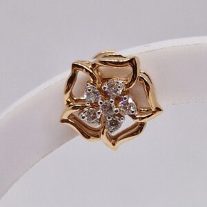 kõrvarõngad  teemantiga  585  2,95g    o4718