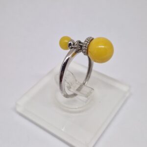 hõbedanesõrmus merevaiguga   10eur -1 gr.