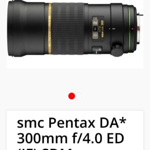 smc Pentax Da 300mm f/4,0 Ed SMD      s8959